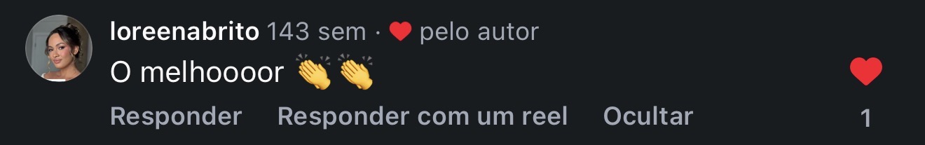 Comentário de loreenabrito: o melhor